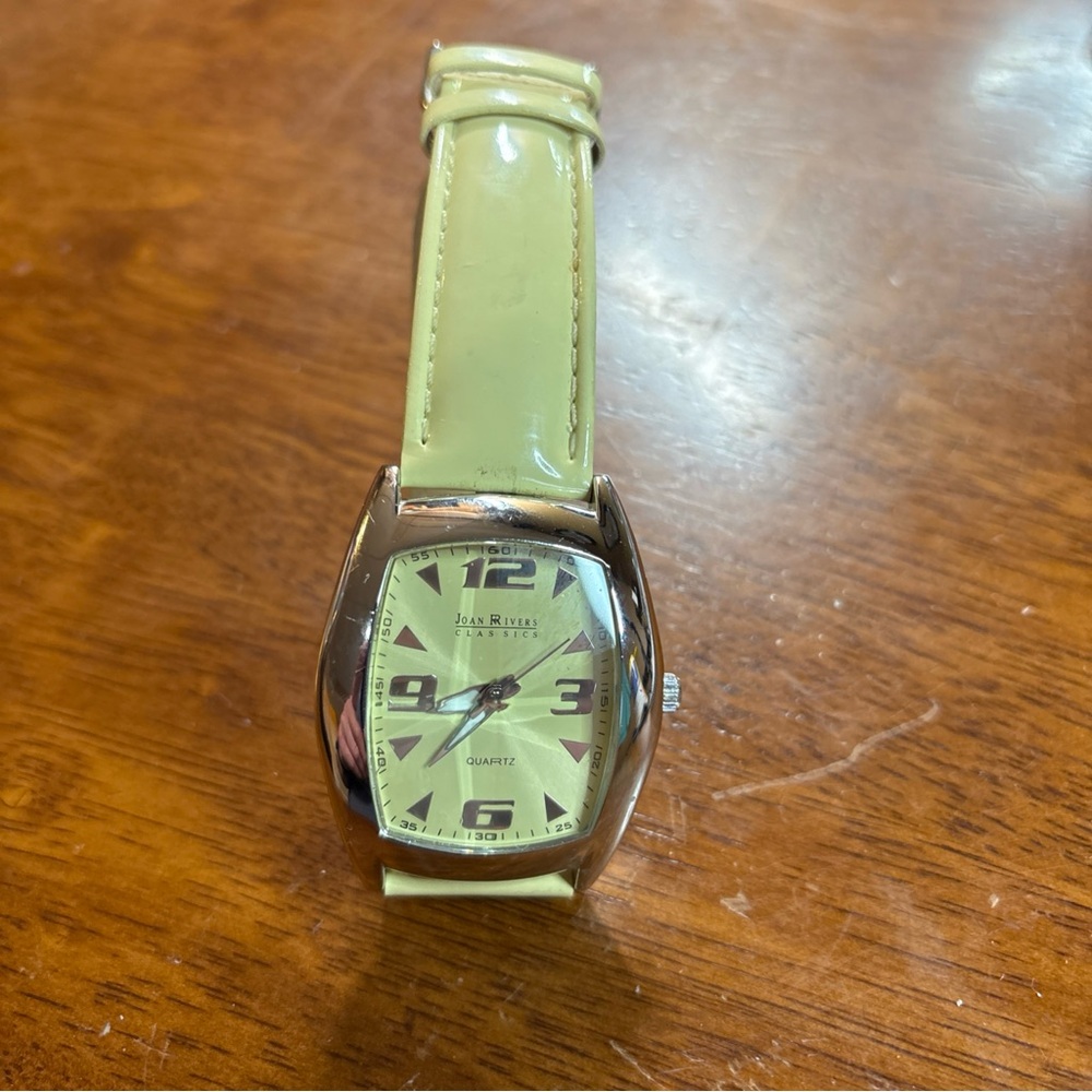 Joan Rivers Watch Egg Shell Leather - image 2